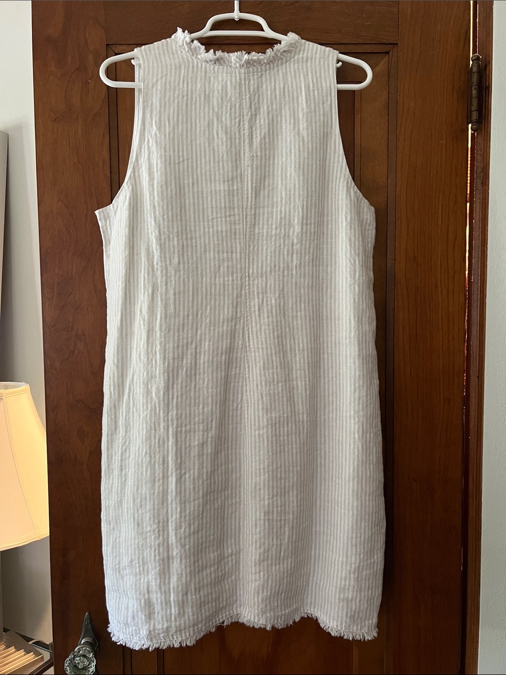 NWT Tommy Bahama Linen Mini Cabana Stripe Shift Dress - Picture 2 of 5